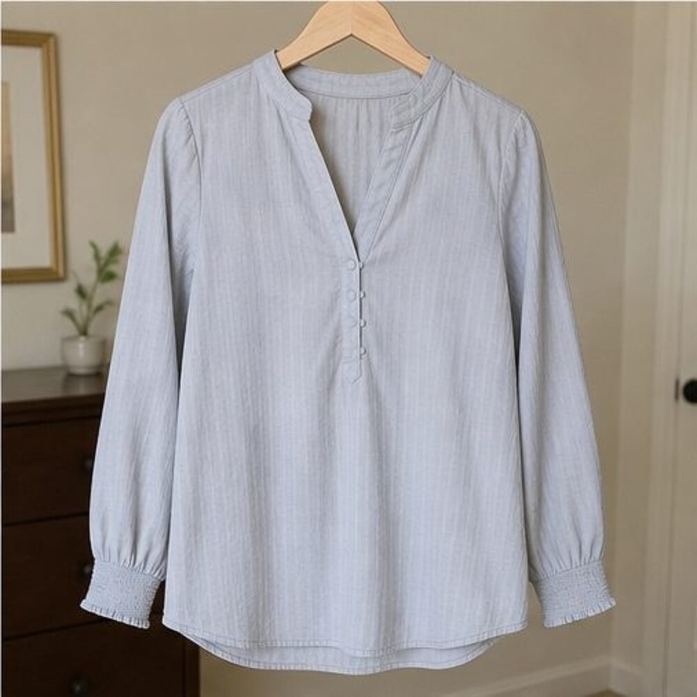 Lilac Pleated Blouse